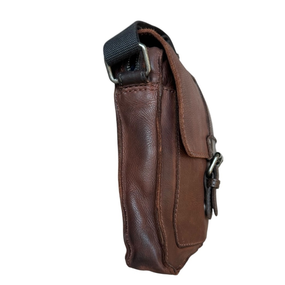India Brown Leather Crossbody Bag - Picture 7 of 15